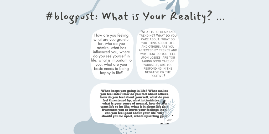 What is Your Reality? …