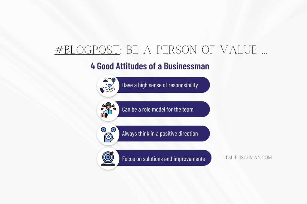 Be a Person of Value …